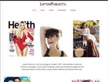 Tablet Screenshot of liptonpublicity.com